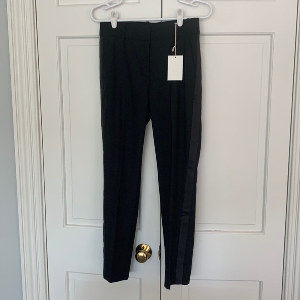 J Crew Collection Black Tollegno 1900 Slacks/ Sz 0
